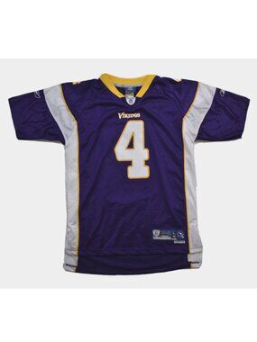 Reebok NFL Youth Boys Minnesota Vikings Brett Favre Football Jersey New Large